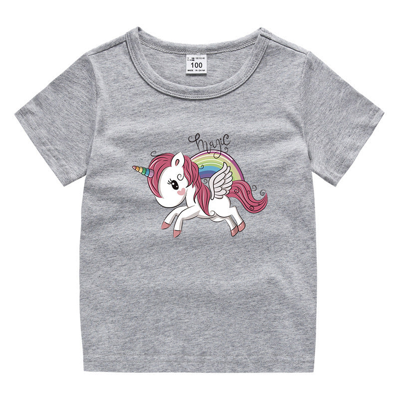 Kinder-Sommer-Kurzarm-T-Shirt