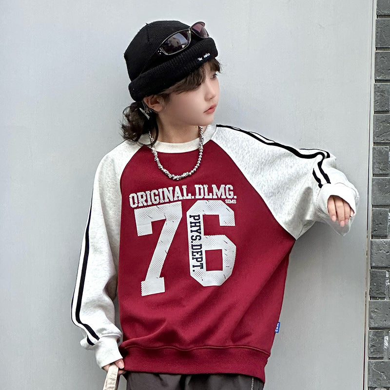 Boy's Trendy Streetwear Top for Big Kids