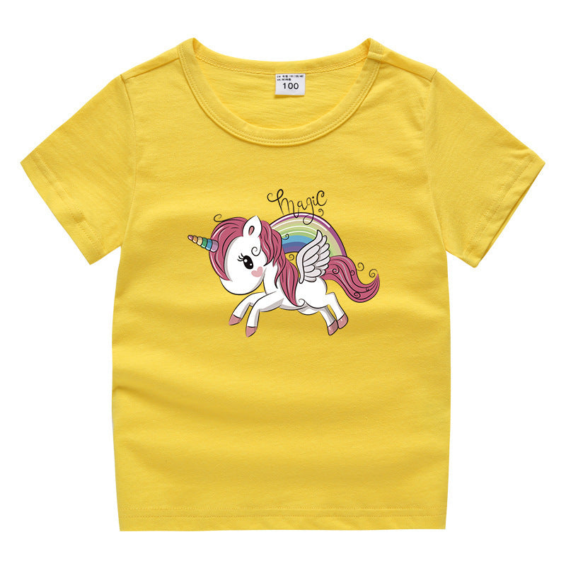 Kinder-Sommer-Kurzarm-T-Shirt