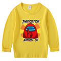 Kinder-Baumwoll-T-Shirt mit Rundhalsausschnitt und langem Arm