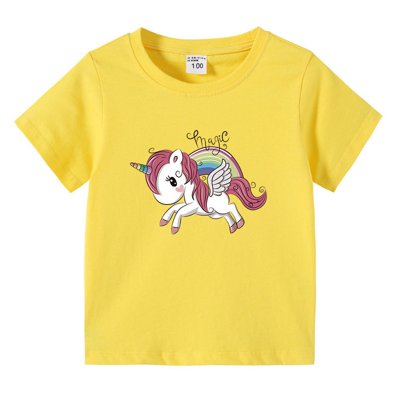 Sommer-Kurzarm-T-Shirt für Kinder