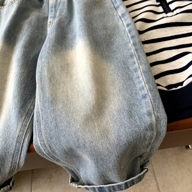 Boys' jeans autumn clothing children's pants
