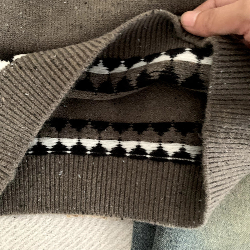 Kinder Fair Isle Jacquardpullover