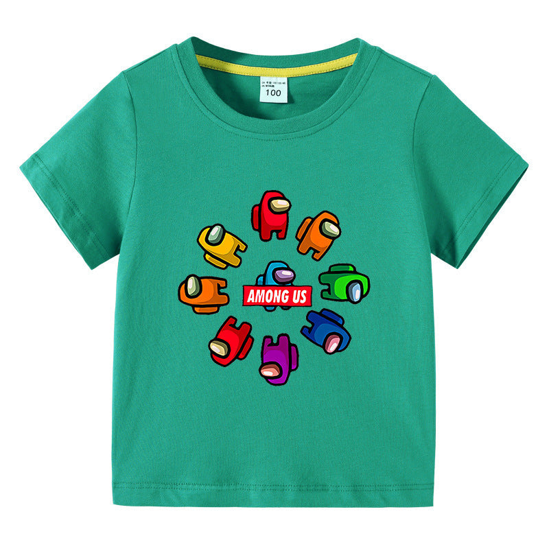 Kinder-Sommer-Kurzarm-T-Shirt