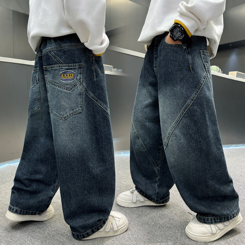Casual Straight Leg Jeans for Boys