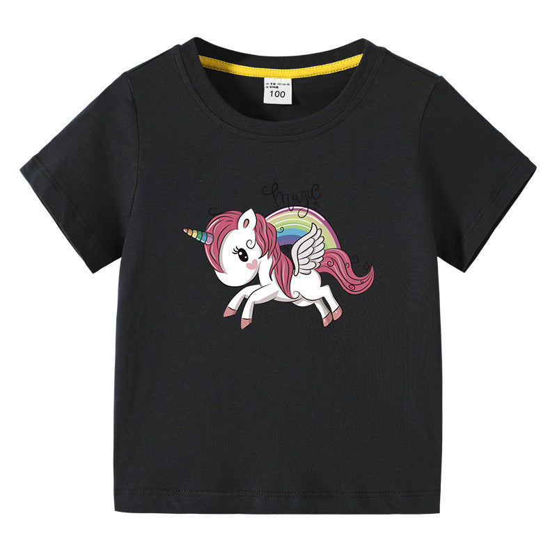 Sommer-Kurzarm-T-Shirt für Kinder