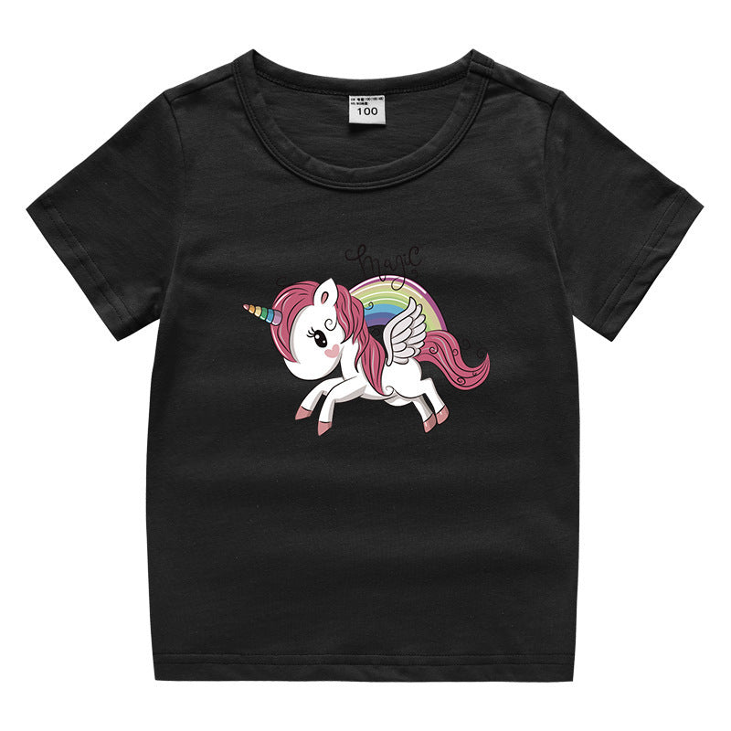Kinder-Sommer-Kurzarm-T-Shirt