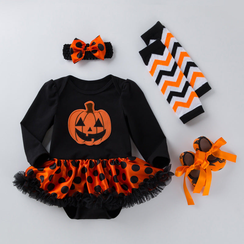 Robe combinaison bébé fille – Ensemble 4 pièces Halloween