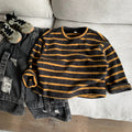 Gestreifter Strickpullover T-Shirt Baby-Mädchen-Pullover