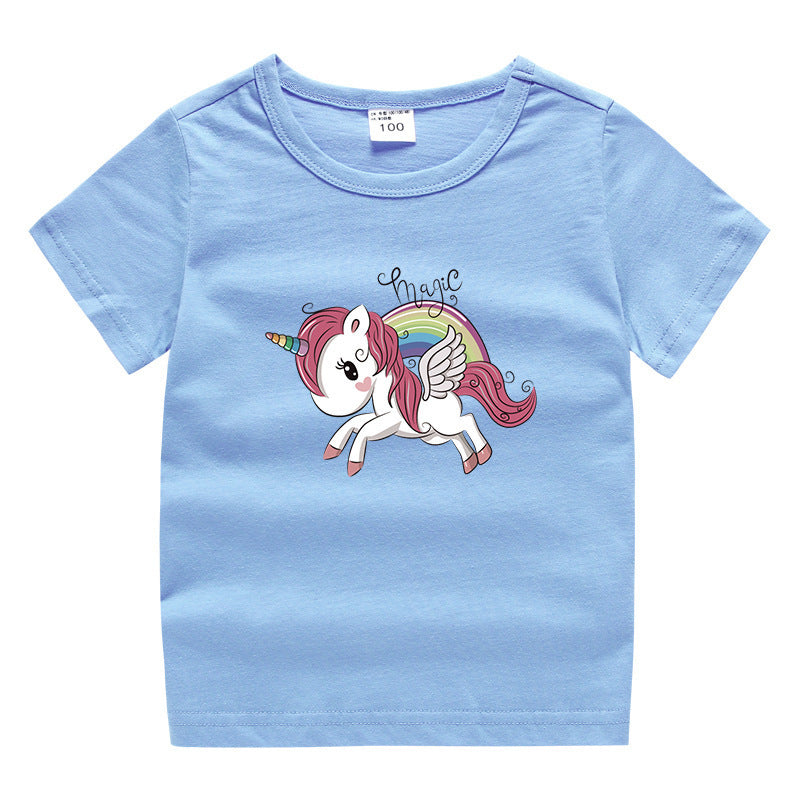 Kinder-Sommer-Kurzarm-T-Shirt