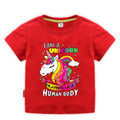 Children's summer short sleeved T-shirt