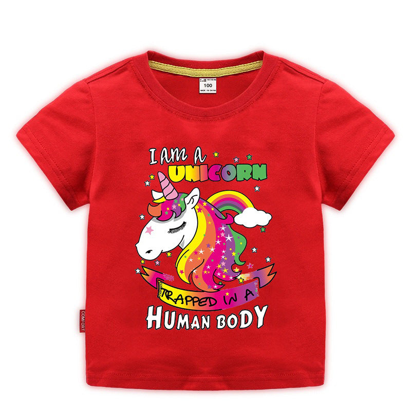 Kurzärmeliges Kinder-T-Shirt für den Sommer
