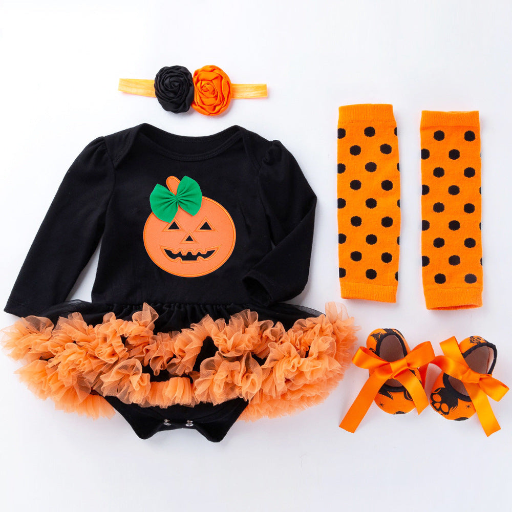 Robe combinaison bébé fille – Ensemble 4 pièces Halloween