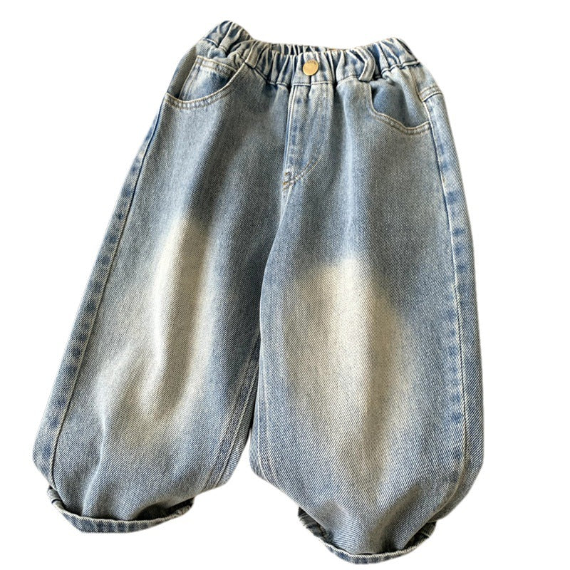 Boys' jeans autumn clothing children's pants