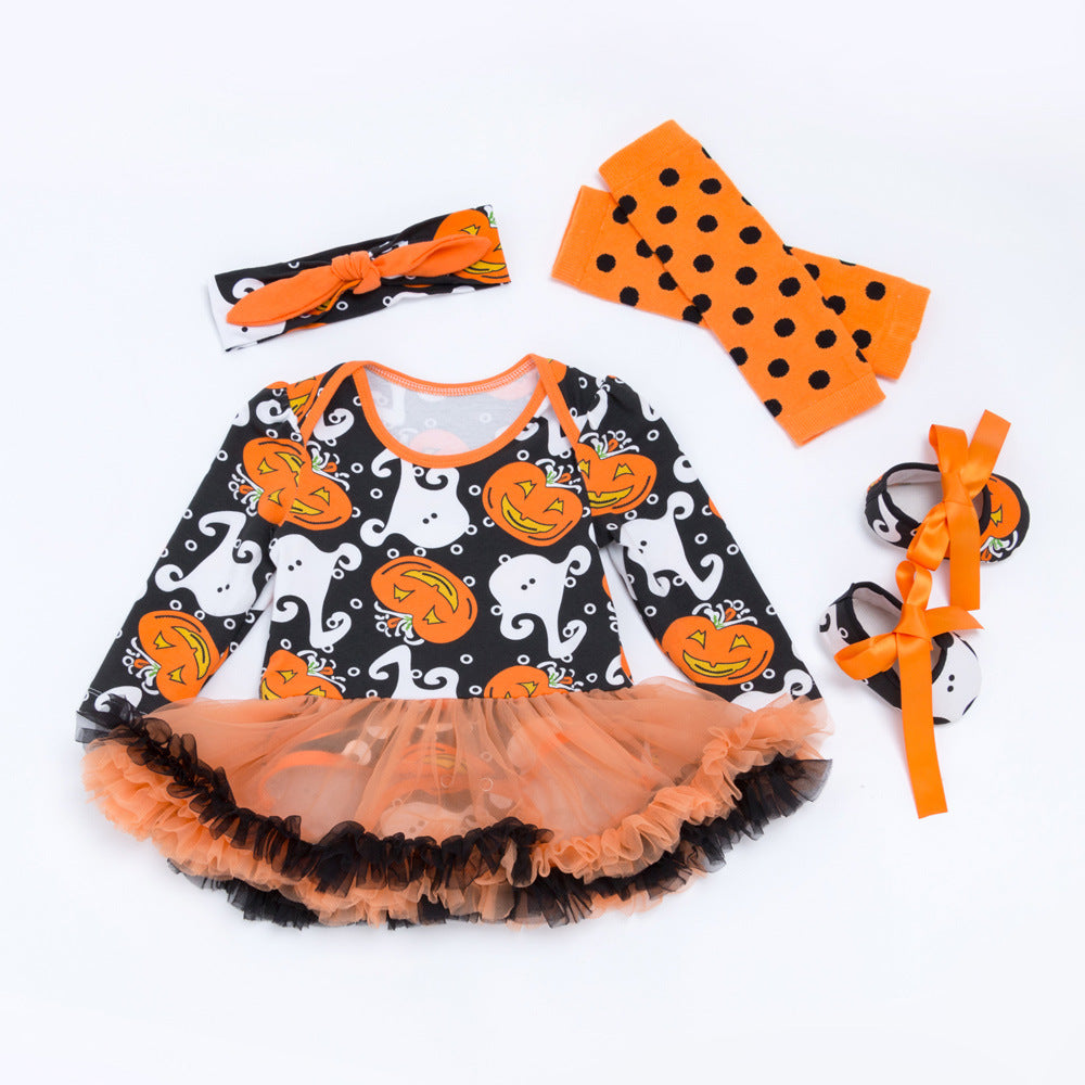 Robe combinaison bébé fille – Ensemble 4 pièces Halloween