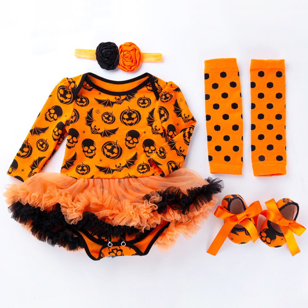 Robe combinaison bébé fille – Ensemble 4 pièces Halloween