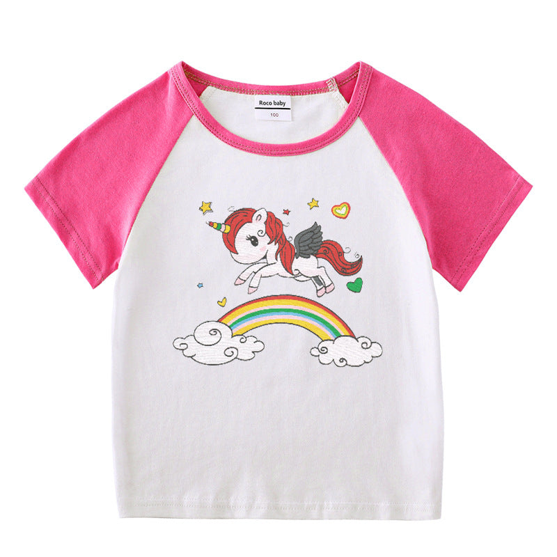Kinder-Sommer-Kurzarm-T-Shirt
