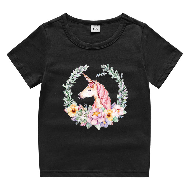 Kinder-Sommer-Kurzarm-T-Shirt