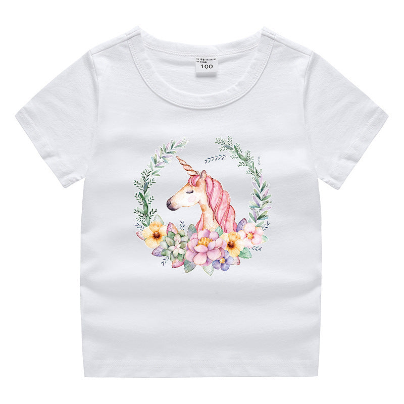 Kinder-Sommer-Kurzarm-T-Shirt