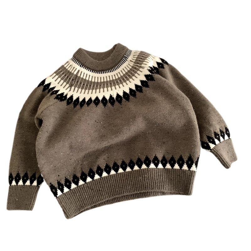 Kinder Fair Isle Jacquardpullover