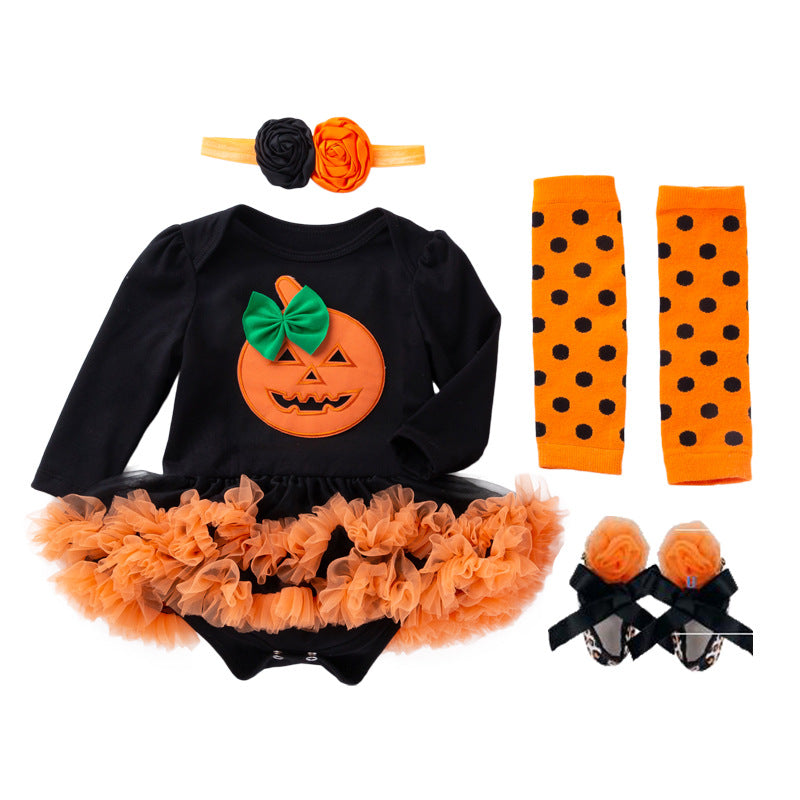 Robe combinaison bébé fille – Ensemble 4 pièces Halloween