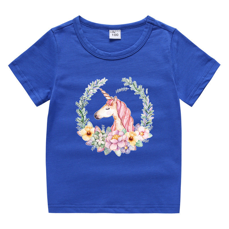 Kinder-Sommer-Kurzarm-T-Shirt