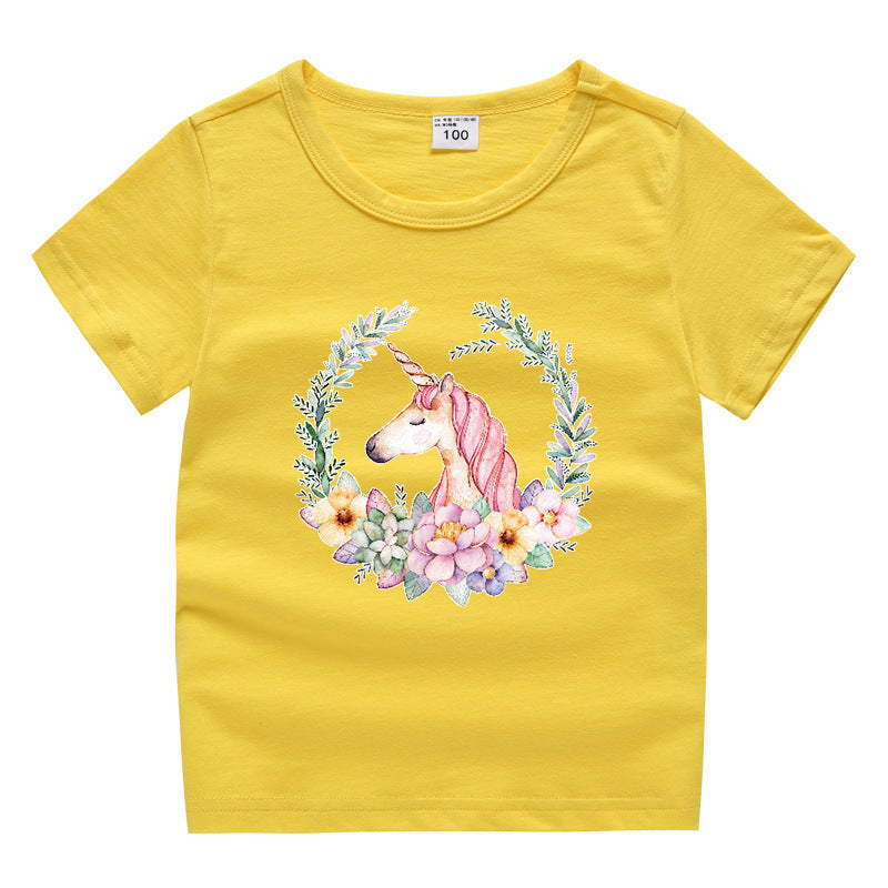 Kinder-Sommer-Kurzarm-T-Shirt