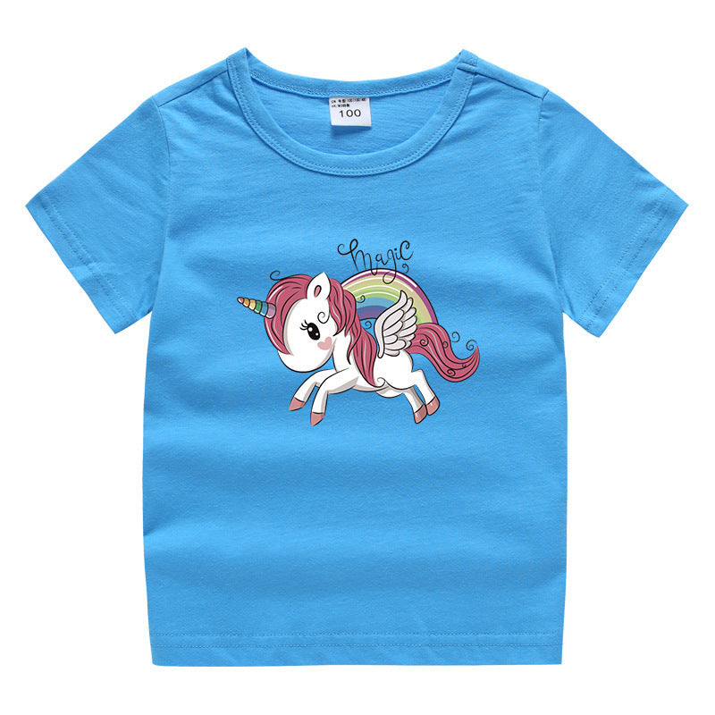 Kinder-Sommer-Kurzarm-T-Shirt