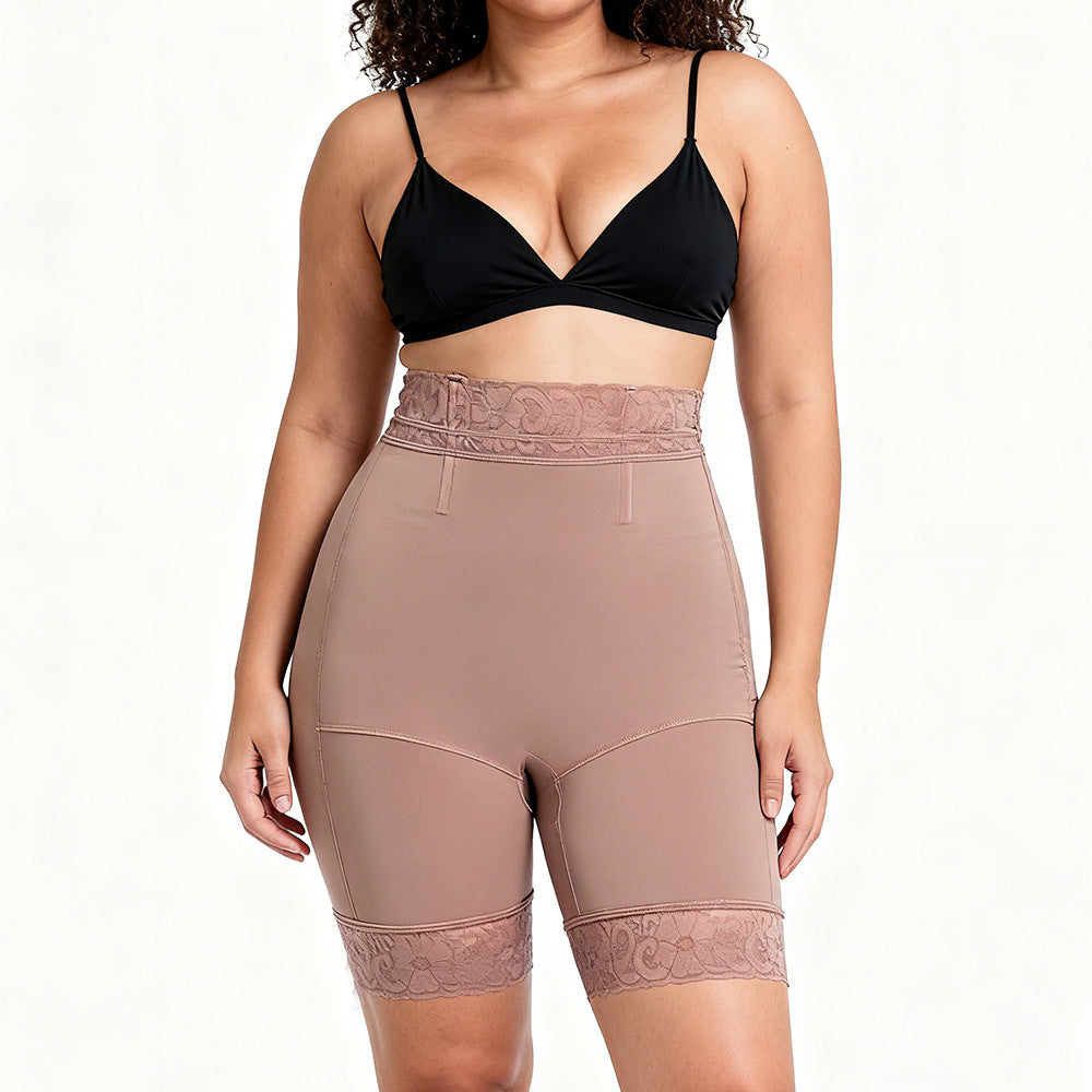 Mittelhohe Taille, Po-straffend, taillenbetonend, Bauchhose, figurformend, eng anliegend, Po-hebend, dreieckige Formunterwäsche für Damen