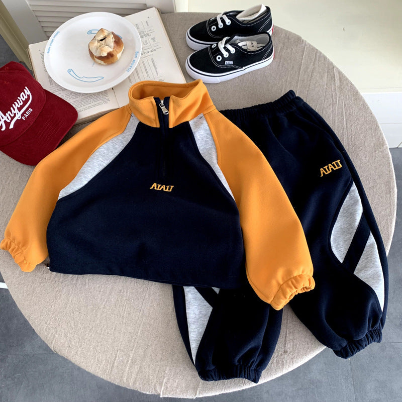Baby autumn casual sports two-piece set