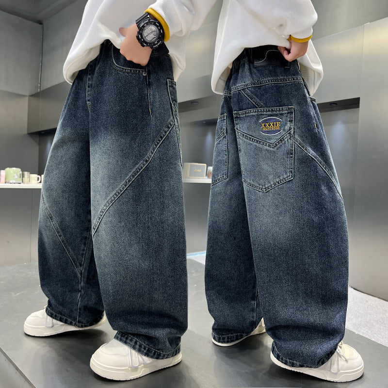 Casual Straight Leg Jeans for Boys