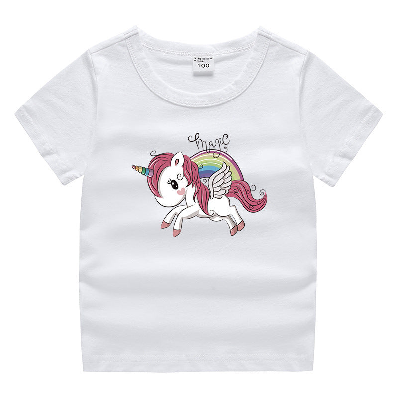 Kinder-Sommer-Kurzarm-T-Shirt