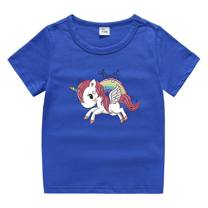 Kinder-Sommer-Kurzarm-T-Shirt