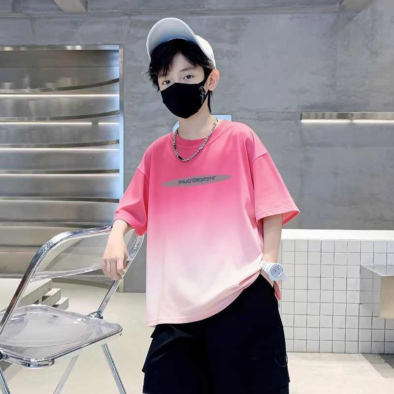 Kids' Short Sleeve T-Shirt, Boy's Lightweight Top, Children's Clothing